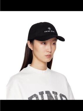 💥 SUNDAY SALE 💥Anine Bing Black Jeremy Baseball Cap in LIKE NEW condition